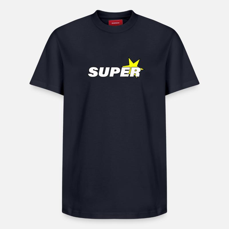 SUPER STAR - T-shirt unisexe décontracté en coton Supima – de SPREAD - bleu marine
