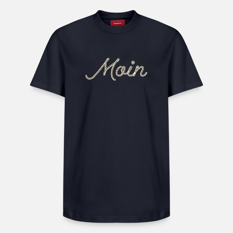 Moin - Relaxed Unisex Supima Cotton T-Shirt – von SPREAD - Navy