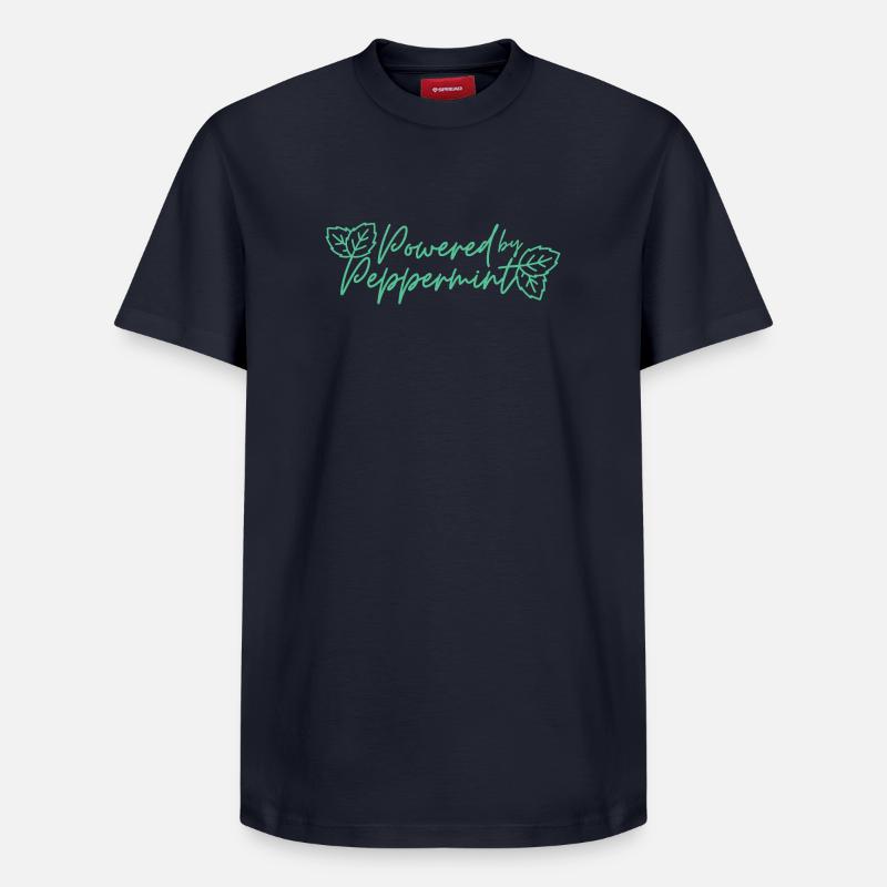 Powered by PepperMINT - Relaxed Unisex Supima Cotton T-Shirt – von SPREAD - Navy