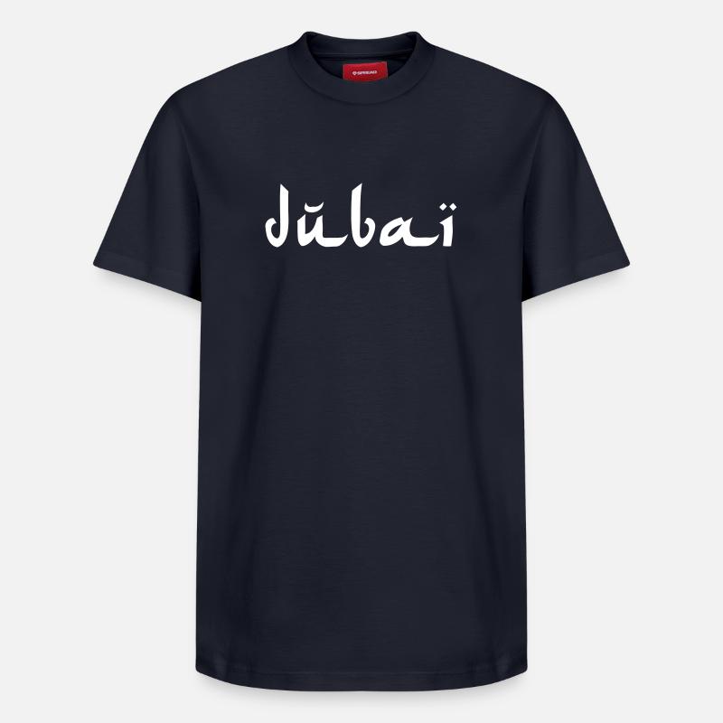 Dubaï - T-shirt unisexe décontracté en coton Supima – de SPREAD - bleu marine
