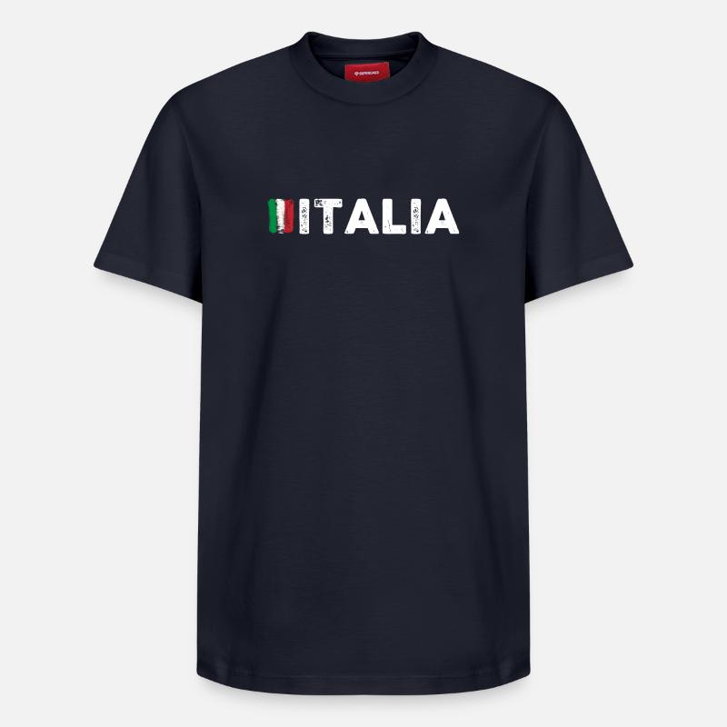 request_image_needed - T-shirt unisexe décontracté en coton Supima – de SPREAD - bleu marine
