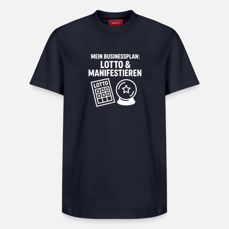 Plan d’affaires de Lotto Manifest - T-shirt unisexe décontracté en coton Supima – de SPREAD - bleu marine