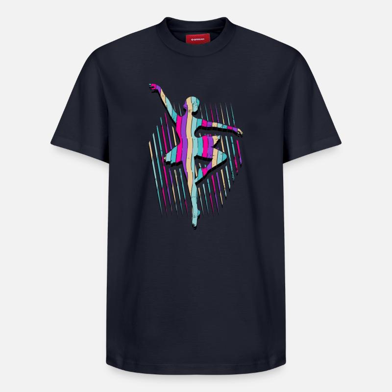 Danseur de ballet - Ballet - Ballerine - T-shirt unisexe décontracté en coton Supima – de SPREAD - bleu marine