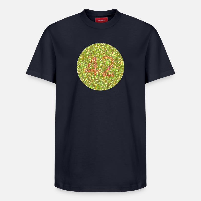 Zweiundvierzig - Relaxed Unisex Supima Cotton T-Shirt – von SPREAD - Navy
