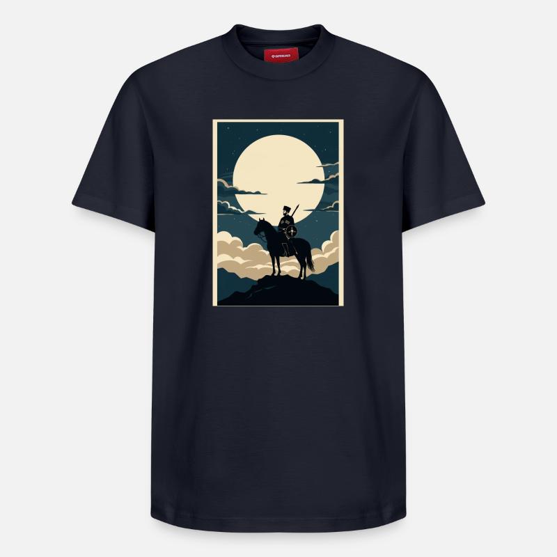 DJIGIT - T-shirt unisexe décontracté en coton Supima – de SPREAD - bleu marine