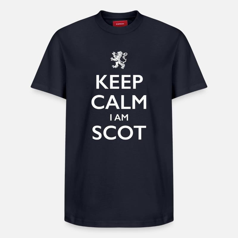 Ecosse Ecosse Schottland - T-shirt unisexe décontracté en coton Supima – de SPREAD - bleu marine