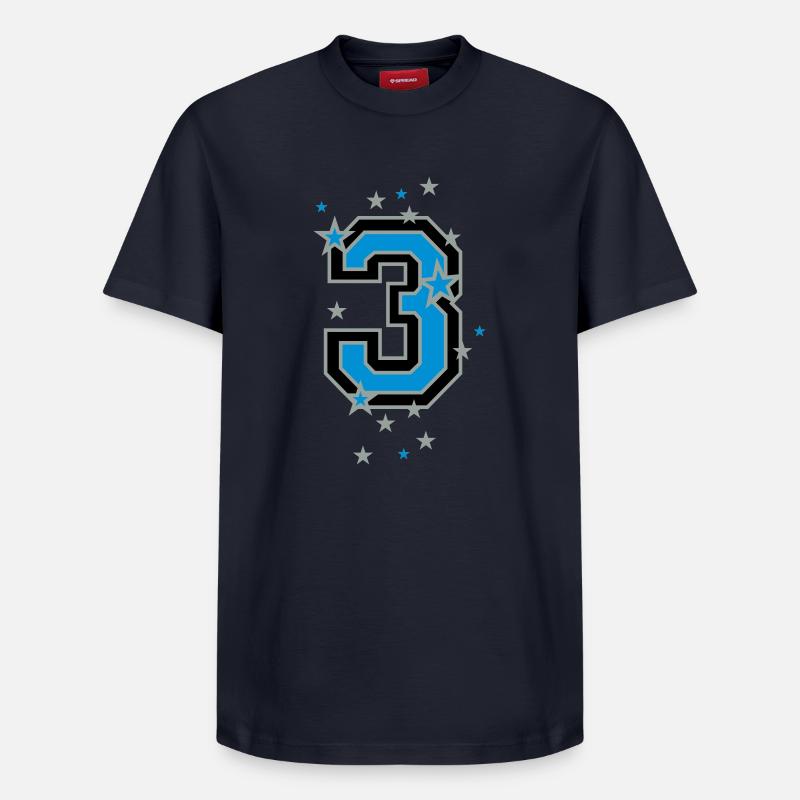 Nummer Eins 1 - Relaxed Unisex Supima Cotton T-Shirt – von SPREAD - Navy