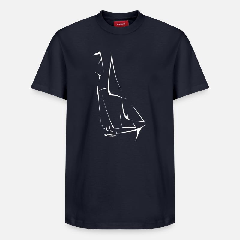 Boot - Relaxed Unisex Supima Cotton T-Shirt – von SPREAD - Navy