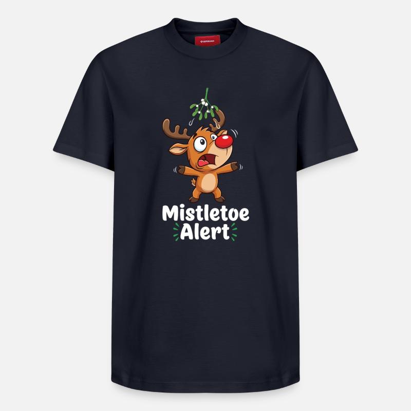 Renne avec gui - T-shirt unisexe décontracté en coton Supima – de SPREAD - bleu marine