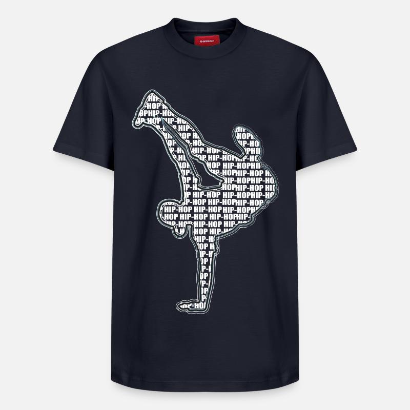 Breakdance - Relaxed Unisex Supima Cotton T-Shirt – von SPREAD - Navy