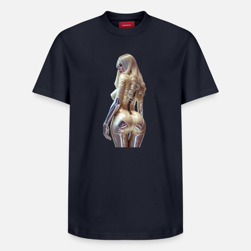 Cogito 01 (ohne Text) - Relaxed Unisex Supima Cotton T-Shirt – von SPREAD - Navy