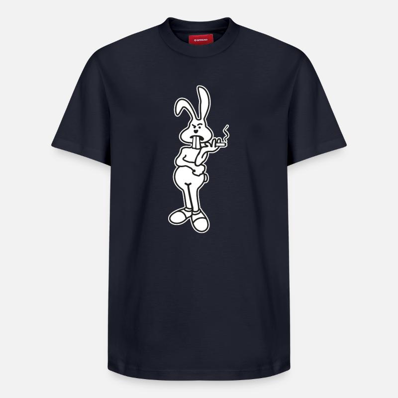 Osterhase verweigert Eier - Eier-Knappheit? - Relaxed Unisex Supima Cotton T-Shirt – von SPREAD - Navy