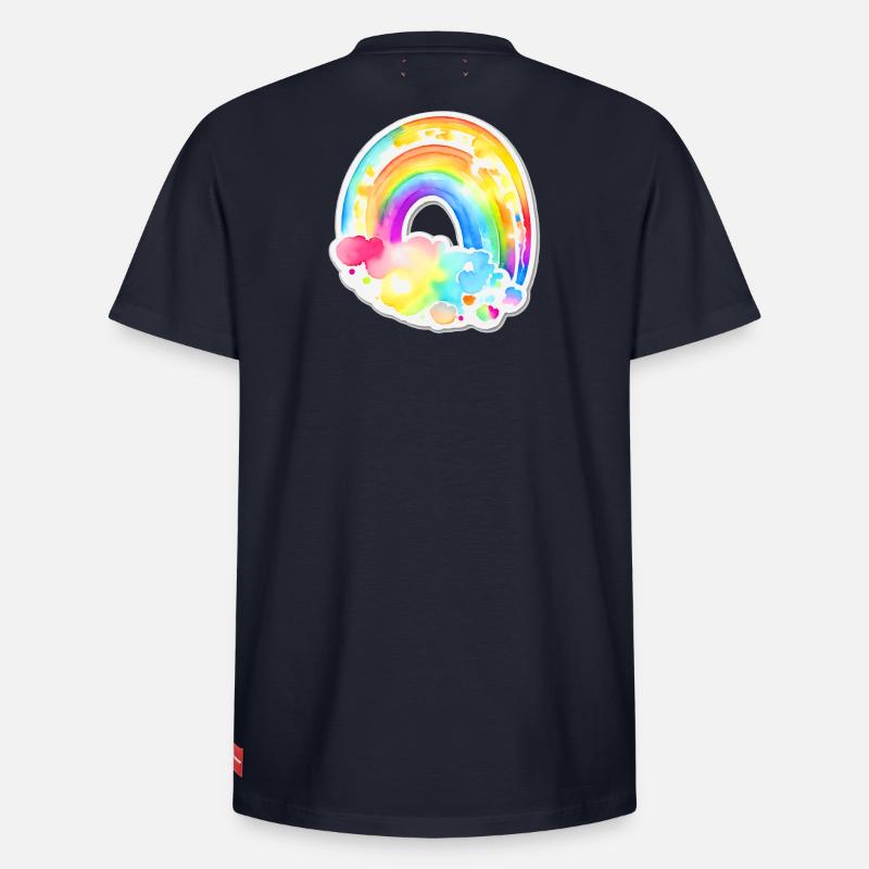 Regenbogen - Relaxed Unisex Supima Cotton T-Shirt – von SPREAD - Navy