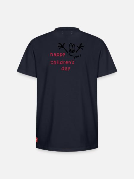 Children's Day, Children's Day - Relaxed Unisex Supima Cotton T-Shirt – by SPREAD - navy
