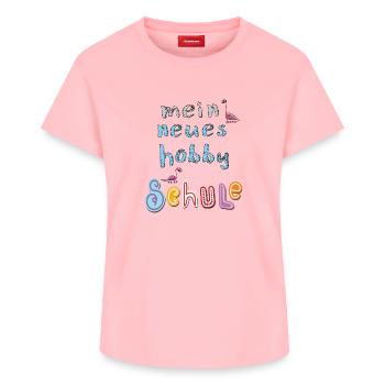 Écolier Enfant - T-shirt femme en coton Supima – de SPREAD - rose - Devant - AI Model Female 172 dark (172cm)