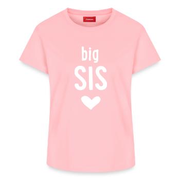 Grande Sœur - T-shirt femme en coton Supima – de SPREAD - rose - Devant - AI Model Female 172 dark (172cm)