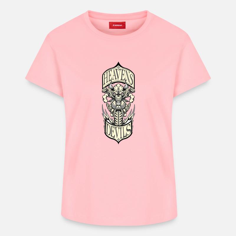 Heavens Devils - T-shirt femme en coton Supima – de SPREAD - rose