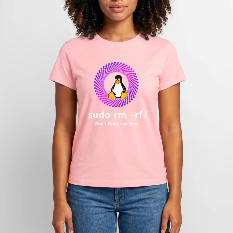Computer Sys admin Pinguin Nerd pc sudo rm -rf cod Frauen Supima Cotton T-Shirt – von SPREAD