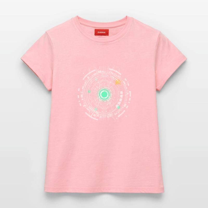 nerd CPU core computer code pc platine raumschiff Frauen Supima Cotton T-Shirt – von SPREAD