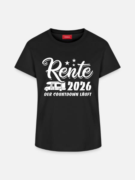 Rente 2026 - Der Countdown läuft - Camper - Frauen Supima Cotton T-Shirt – von SPREAD - Schwarz