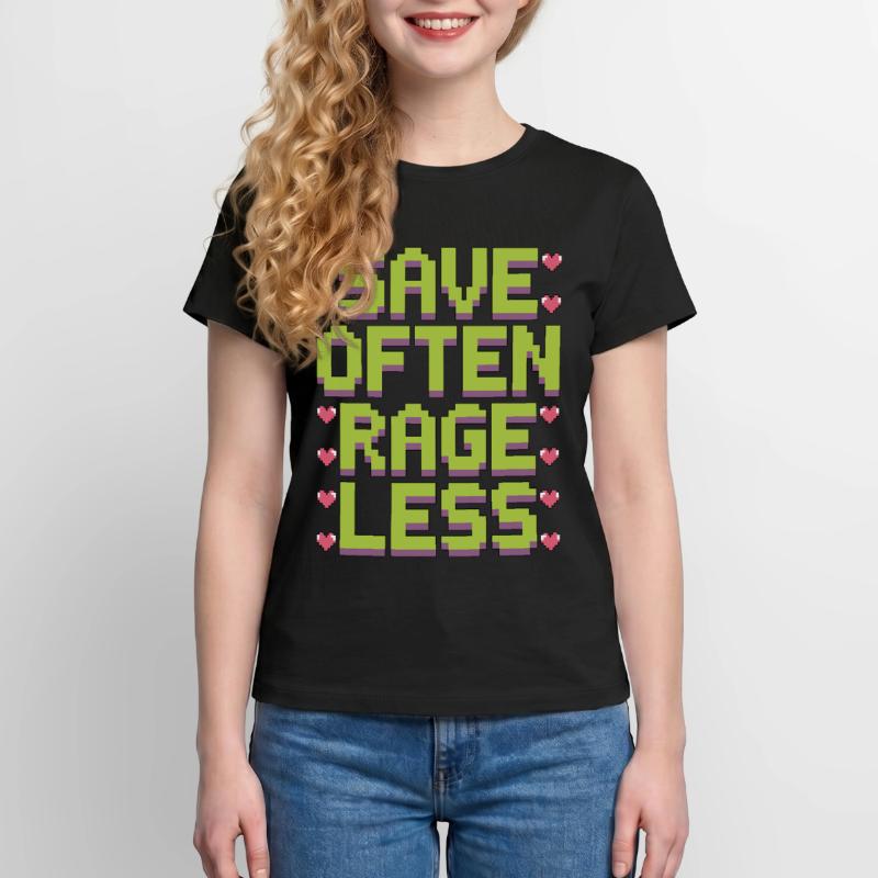 Game Developer Save Often Rage Less Web Developer Women's Supima Cotton T-Shirt – by SPREAD