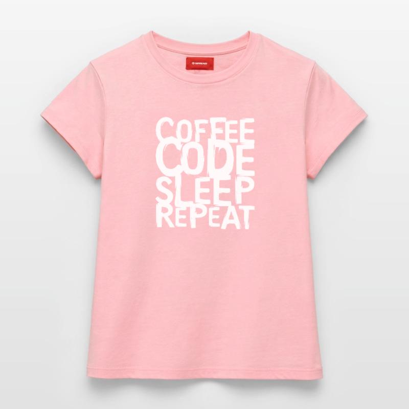 coffee code Programmeur - Informatique Travail Logo T-shirt femme en coton Supima – de SPREAD