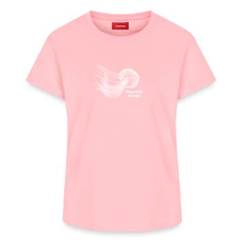 Dangerously Beautiful – Elegant Jellyfish & Sea - Women's Supima Cotton T-Shirt – by SPREAD - rose - Front - AI Model Female 172 dark (172cm)