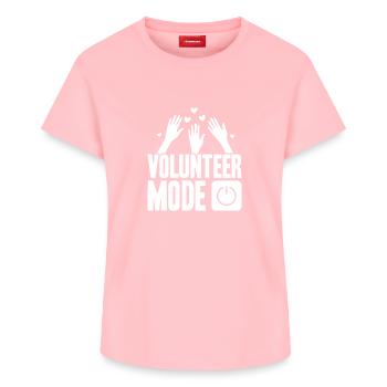 Social Worker Quote Mode On Social - Women's Supima Cotton T-Shirt – by SPREAD - rose - Front - AI Model Female 172 dark (172cm)