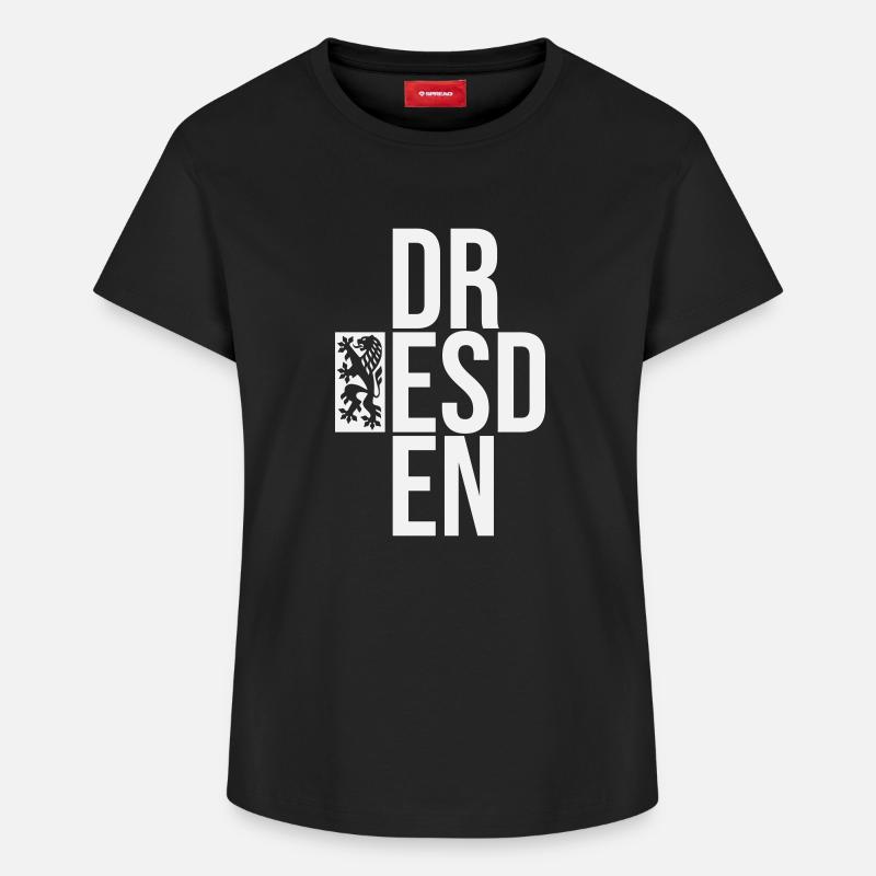 DR ESD EN - T-shirt femme en coton Supima – de SPREAD - noir