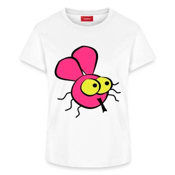 Fly - Women's Supima Cotton T-Shirt – by SPREAD - white - Front - AI Model Female 172 dark (172cm)
