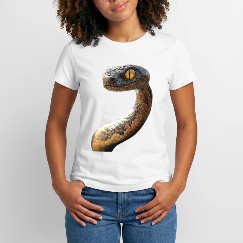 Serpent Python Cobra Mamba Serpent à sonnettes Serpent T-shirt femme en coton Supima – de SPREAD