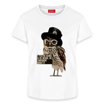 Be Nature - T-shirt femme en coton Supima – de SPREAD - blanc - Devant - AI Model Female 172 dark (172cm)