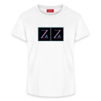 Zaza - Women's Supima Cotton T-Shirt – by SPREAD - white - Front - AI Model Female 172 dark (172cm)