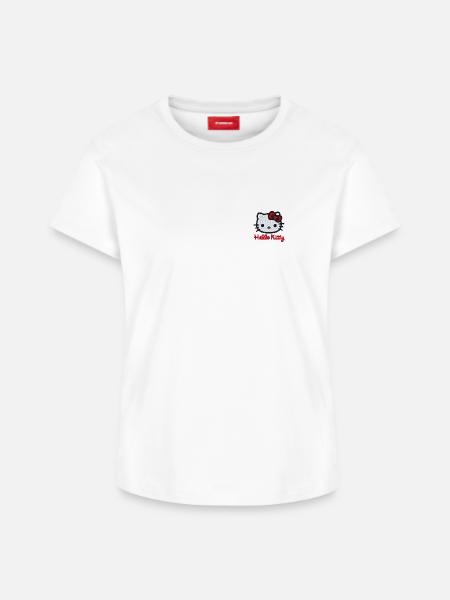 Hello Kitty Stick Portrait - Frauen Supima Cotton T-Shirt – von SPREAD - Weiß