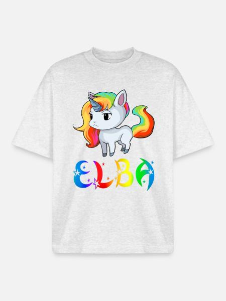 Einhorn Elba - T-shirt unisexe boxy épais biologique Stanley/Stella - gris chiné frais