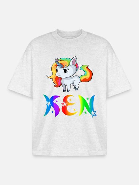 Ken Einhorn - T-shirt unisexe boxy épais biologique Stanley/Stella - gris chiné frais