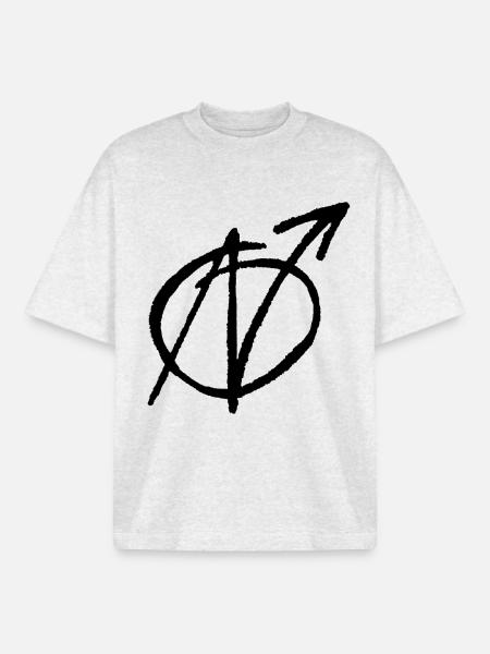 Nazis raus - Boxy Heavyweight Unisex Organic T-Shirt von Stanley/Stella - Kühles Grau meliert