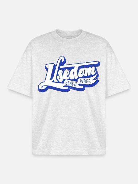 Chemise de l’île d’Usedom - T-shirt unisexe boxy épais biologique Stanley/Stella - gris chiné frais