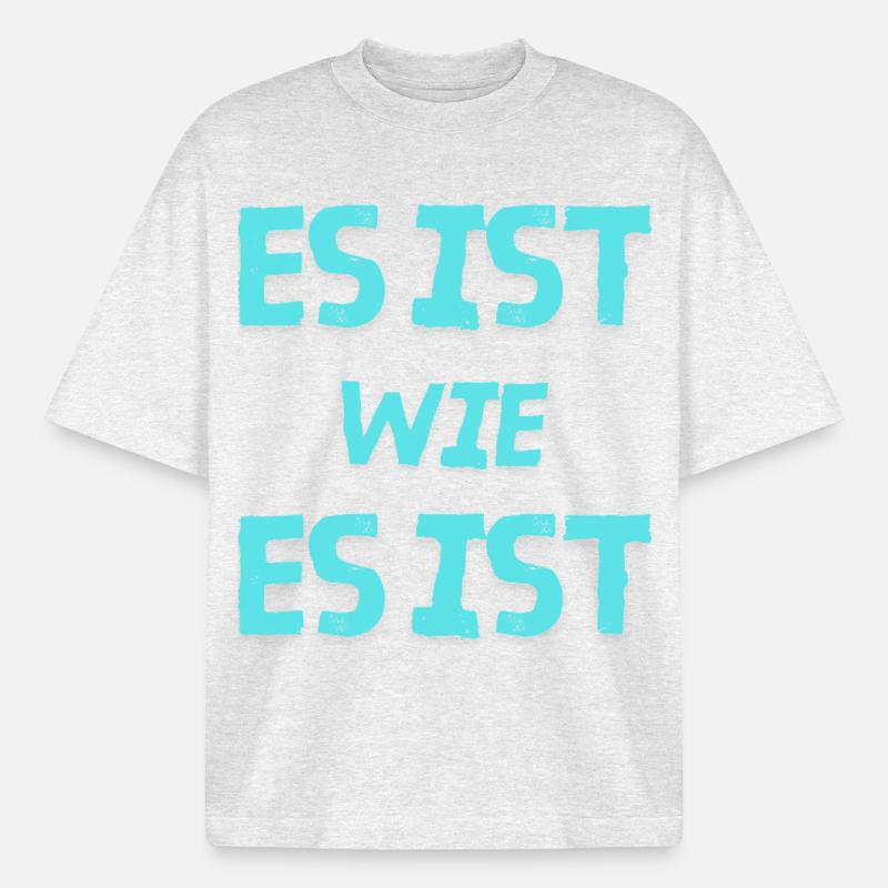 C’est ce que c’est - T-shirt unisexe épais coupe boxy Stanley/Stella - gris chiné frais