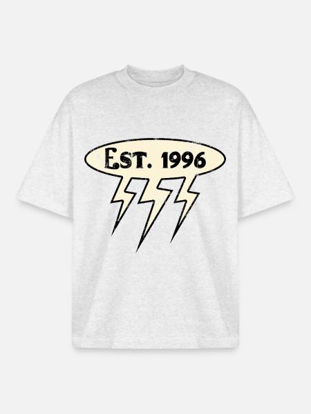 Millésime 1996 - T-shirt unisexe boxy épais biologique Stanley/Stella - gris chiné frais