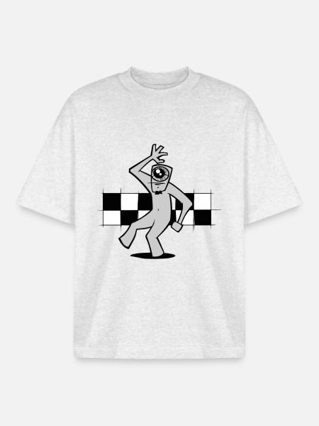 Ska dansant - T-shirt unisexe boxy épais biologique Stanley/Stella - gris chiné frais