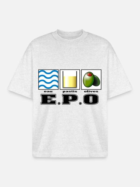 epo - Boxy Heavyweight Unisex Organic T-Shirt by Stanley/Stella - cool heather grey