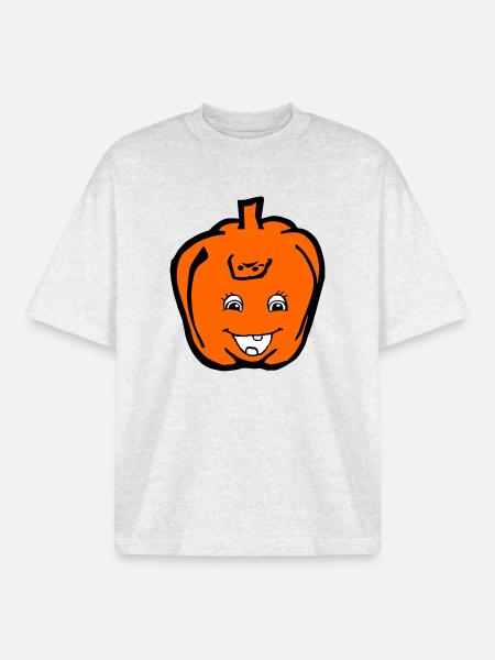 Paprika - Boxy Heavyweight Unisex Organic T-Shirt by Stanley/Stella - cool heather grey