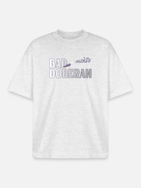 Möwe & Moin Bad Doberan Ostsee - Boxy Heavyweight Unisex Organic T-Shirt von Stanley/Stella - Kühles Grau meliert