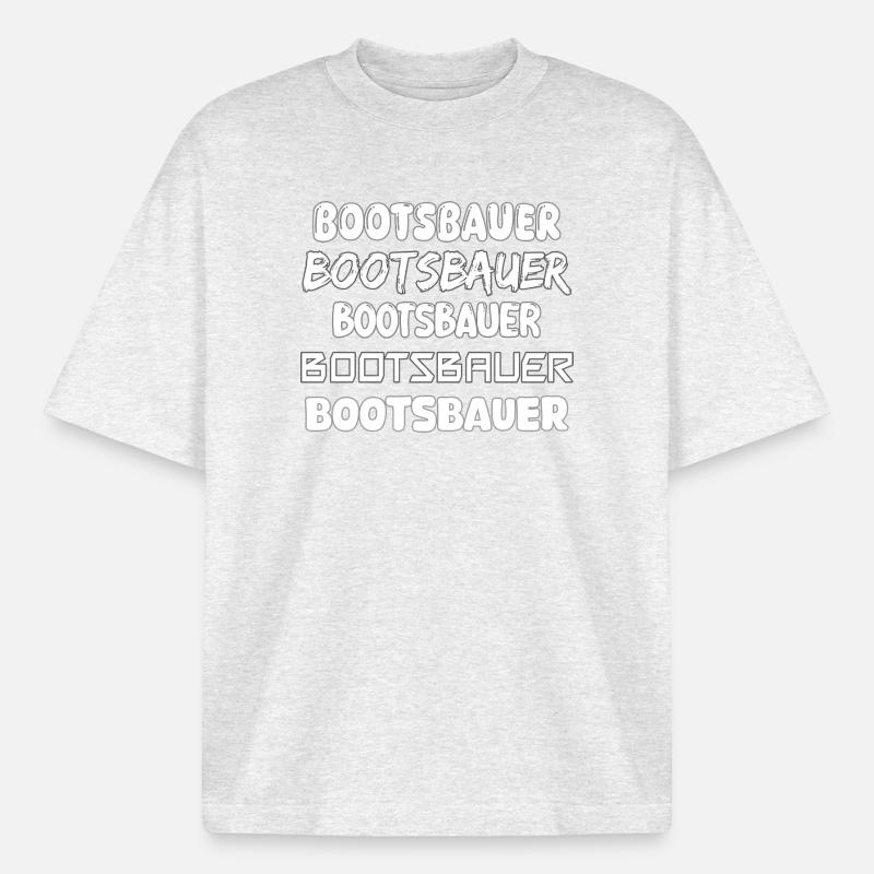 Constructeurs de bateaux - T-shirt unisexe épais coupe boxy Stanley/Stella - gris chiné frais