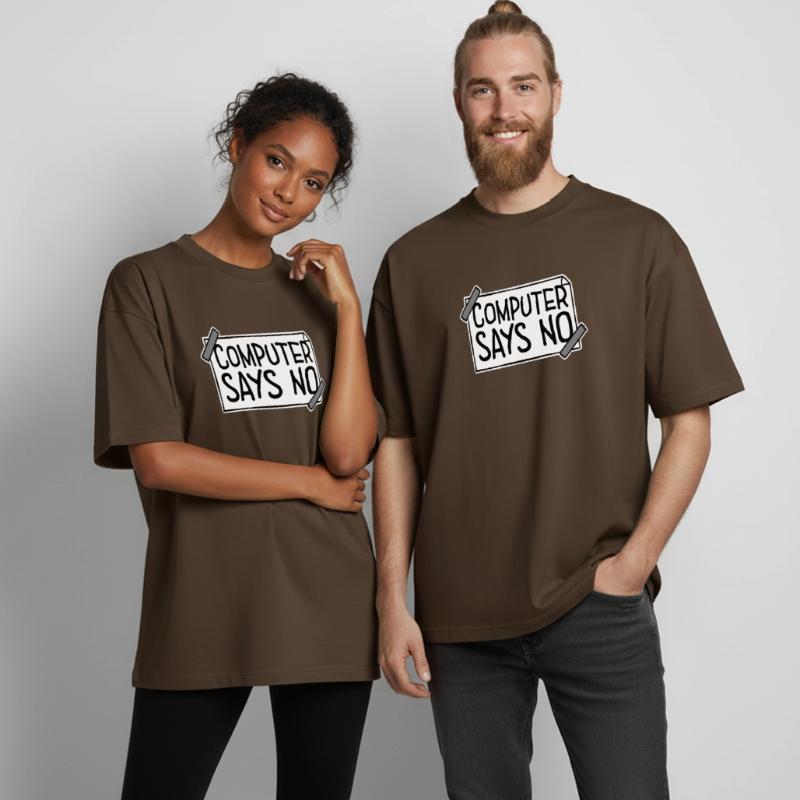 Computer Says No Lustig Programmierer Nerd Technik Boxy Heavyweight Unisex Organic T-Shirt von Stanley/Stella