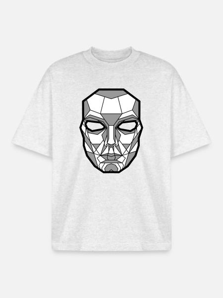 Kimura Mask Gray - Boxy Heavyweight Unisex Organic T-Shirt by Stanley/Stella - cool heather grey