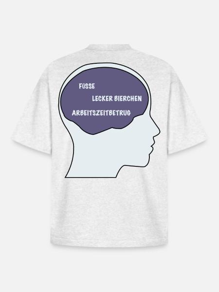 Alles Hobbies auf einen Blick - Boxy Heavyweight Unisex Organic T-Shirt von Stanley/Stella - Kühles Grau meliert