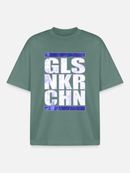 GLSNKRCHN Gelsenkirchen Schalke gift idea - Boxy Heavyweight Unisex Organic T-Shirt by Stanley/Stella - green bay