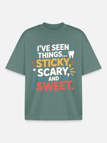Clinical Dental Nurse Practice Squad  - Boxy Heavyweight Unisex Organic T-Shirt by Stanley/Stella - green bay
